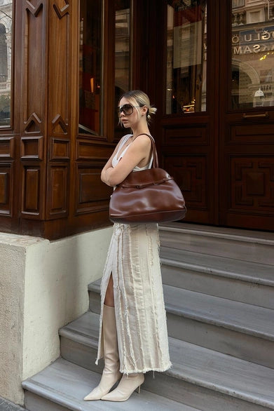 Molly Torba za Rame s Detaljem Pojasa – Ljeskovo