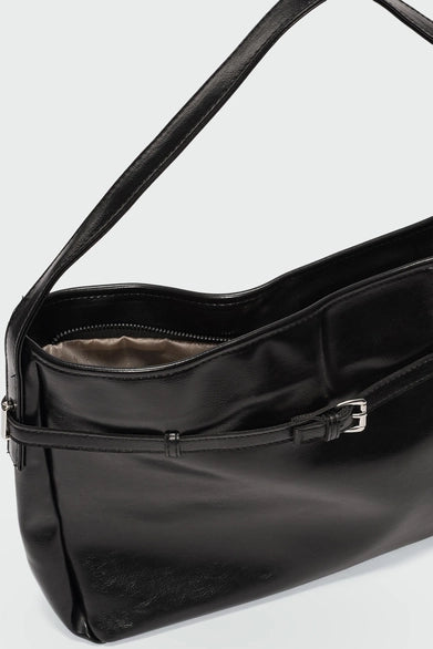 Lorien Torba za Rame s Detaljem Pojasa – Crna