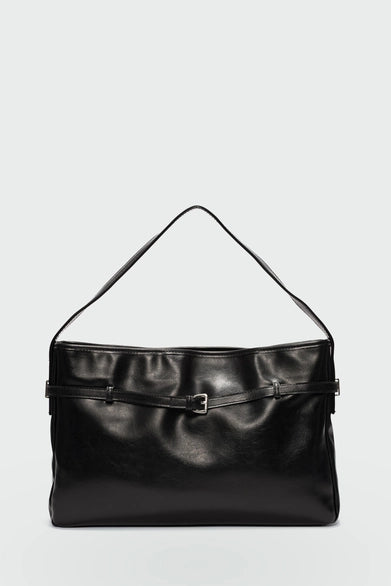 Lorien Torba za Rame s Detaljem Pojasa – Crna