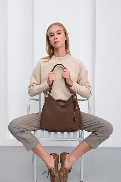 Mina Šarmantna Torba od Antilopa – Smeđa