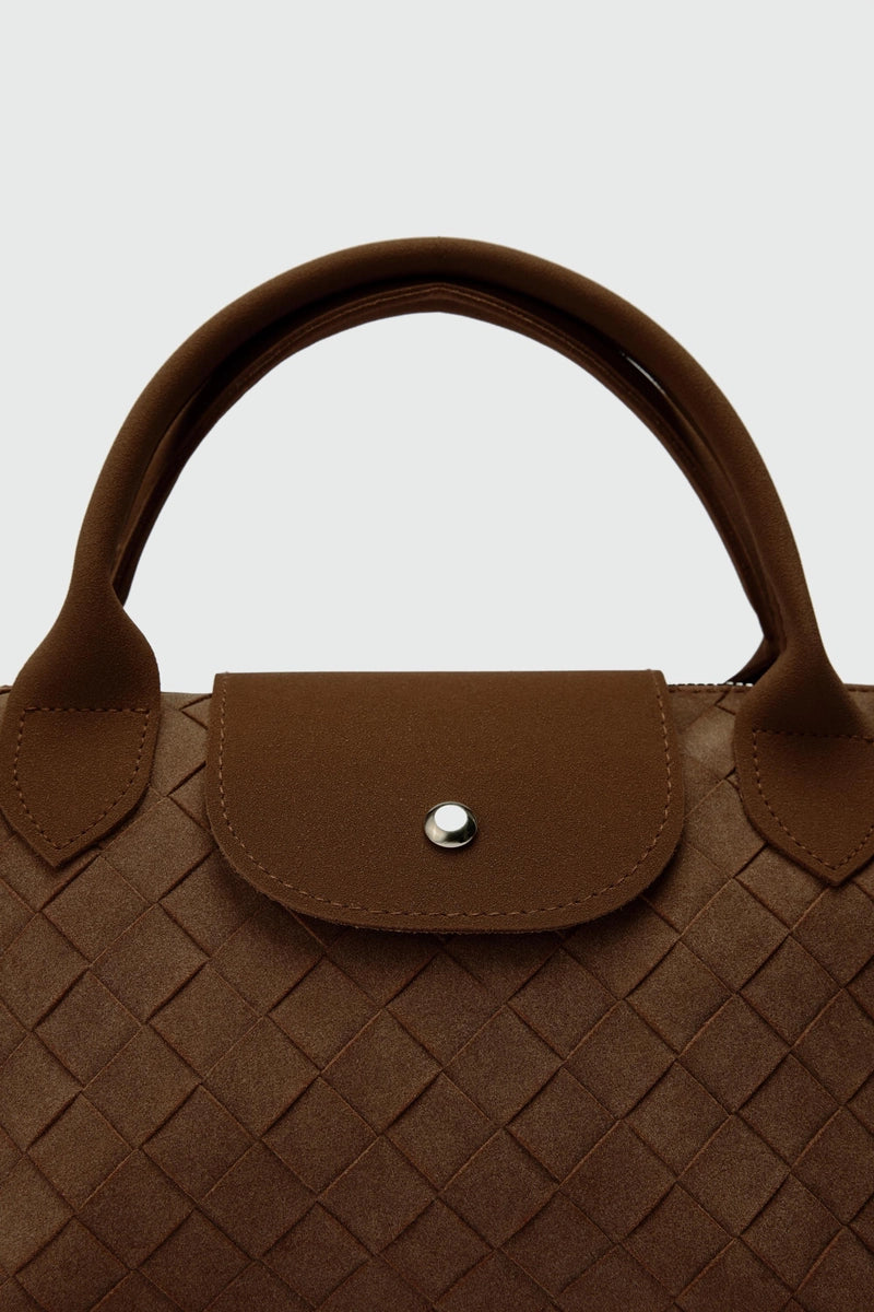 Vera Pletena Torba od Antilopa Preko Ramena - Smeđa